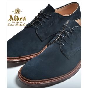 【訳あり】ALDEN SUEDE UNLINED PLAIN TOE BARRIE LAST SINGLE FLEXIBLE LEATHER SOLE オールデン ブルースエード 本革 シューズ 29331f｜eco-styles-honey