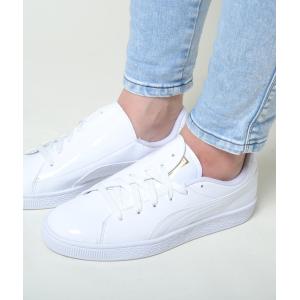 PUMA BASKET CRUSH WOMENS プーマ バスケット クラッシュ ウーメンズ ホワイト レディース 369556-05｜eco-styles-honey