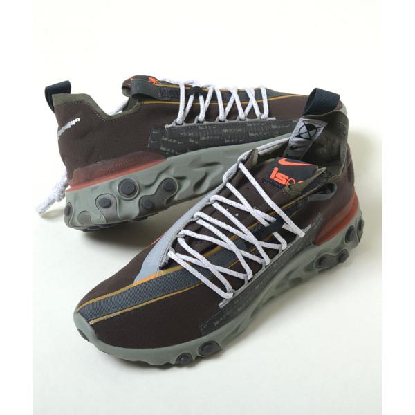 NIKE REACT WR ISPA ナイキ リアクト WR ISPA カーキ×オレンジ メンズ ス...