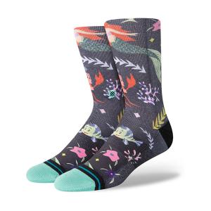 STANCE  ARIEL BY ESTEE Socks スタンス ディズニー アリエル バイ エスティ リトルマーメイド ソックス メンズ レディース ユニセックス ティール 靴下 ストリ｜eco-styles-honey