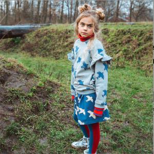 トレーナー ベビー キッズ CarlijnQ Basic sweater with print 総柄