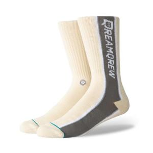 STANCE スタンス Socks ソックス DREAM QREW 19 メンズ Qias Omar ナチュラル 靴下 ストリート スケーター スケート バスケット dreamqrew19-nat｜eco-styles-honey