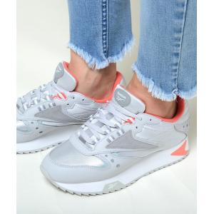 Reebok CL LTHR ATI 90S W リーボック クラシック レザー オルター ザ アイコン シルバー グレー レディース スニーカー dv6465｜eco-styles-honey