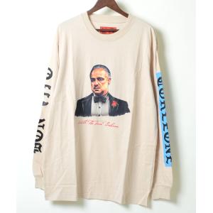 SHOE PALACE THE GOD FATHER DON VITO IS TEE シューパレス ゴッドファーザー ティシャツ ロングスリーブ ベージュ メンズ 長袖 gfls02｜eco-styles-honey