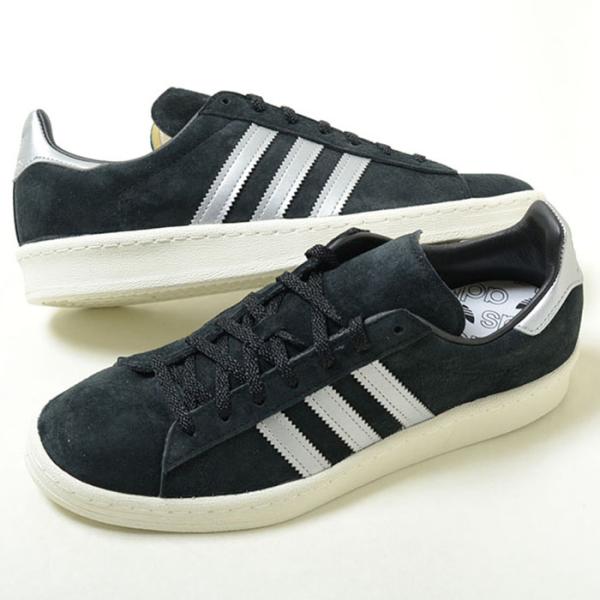 adidas アディダス CAMPUS 80s  キャンパス メンズ スニーカー ブラック スエード...