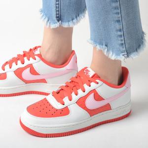NIKE AIR FORCE 1 BG (GS) ナイキ エア フォース レディース スニーカー オールシーズン ホワイトレッド hv5165-121