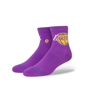 STANCE LAKERS ST QTR  Socks スタンス レイカーズ ST QTR ソックス メンズ パープル 紫  靴下 ストリート スケーター スケート バスケット lakersstqtr｜eco-styles-honey