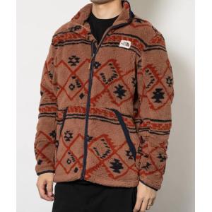 THE NORTHFACE M PRINTED CAMPUSHIRE FULL ZIP ザ ノースフェイス プリンテッド キャンプシェア フル ジップ  フリース ブラウン 茶 ジャケット メンズ レディー｜eco-styles-honey