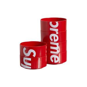 【並行輸入品】Supreme Heller Bowls (Set of 6) シュプリーム ヘラー 6個セット ホワイト レッド 白 赤｜eco-styles-honey