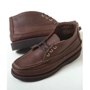 RUSSELL MOCCASIN ラッセル モカシン ブラウン  メンズ シューズ  スニーカー s200-27w-brw｜eco-styles-honey