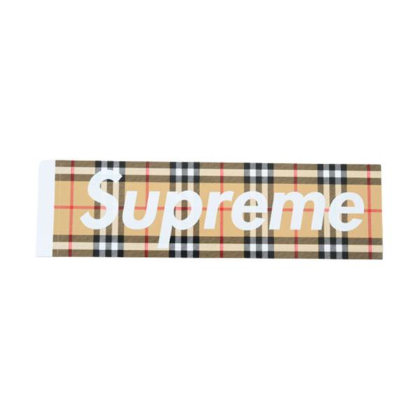 Supreme Burberry Box Logo Sticker シュプリーム バーバリー ボック...