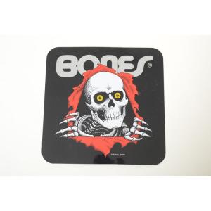 BONES STICKER ボーンズ スケート ステッカー ドクロ ホワイト : HONEY