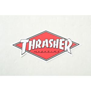 THRASHER STICKER スラッシャー ステッカー レッド×ホワイト 赤×白