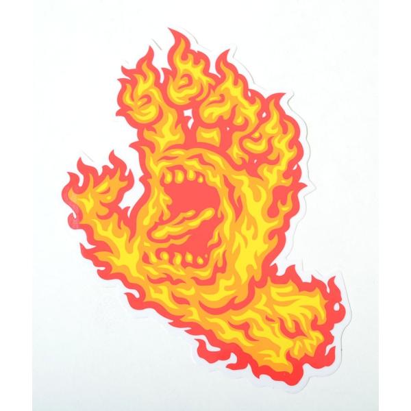 SANTACRUZ STICKER サンタクルズ SCREAMING HAND スケート ステッカー...