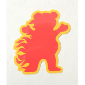 Grizzly Griptape sticker グリズリー グリップテープ ステッカー レッド×イエロー