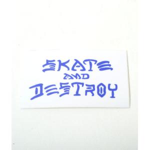 THRASHER SKATE AND DESTROY STICKERS スラッシャー スケート アンド デストロイ ステッカー ブルー