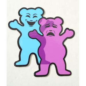 Grizzly Griptape sticker グリズリー グリップテープ ステッカー ベアー ブルー×パープル