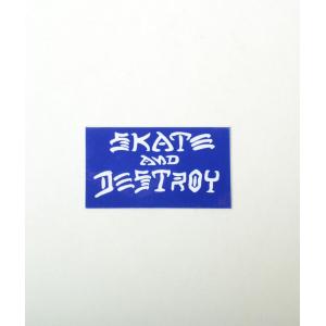 THRASHER SKATE AND DESTROY STICKERS スラッシャー SKATE AND DESTROY ステッカー ブルー