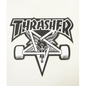 THRASHER STICKER スラッシャー ステッカー SKATE GOAT ブラック×ホワイト