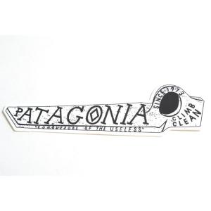 patagonia sticker パタゴニア ステッカー(CLIMB CLEAN)ホワイト