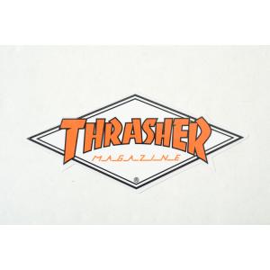 THRASHER STICKER スラッシャー ステッカー オレンジ×ホワイト オレンジ×白