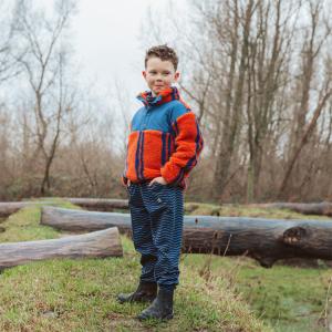 CarlijnQ カーラインク アウター ジャケット stripe koi - big hoodie