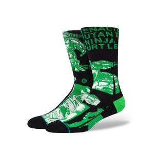 STANCE Socks TMNT スタンス ソックス ティーンエイジ ミュータント ニンジャ タートルズ メンズ ブラック 黒 靴下 ストリート スケーター スケート バスケット｜eco-styles-honey