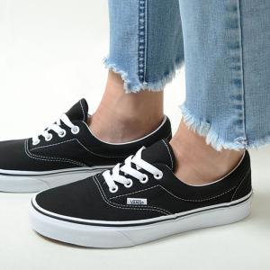 VANS ERA ヴァンズ エラ レディース スニーカー オールシーズン キャンバス ブラック ホワイト vn000ewzblk