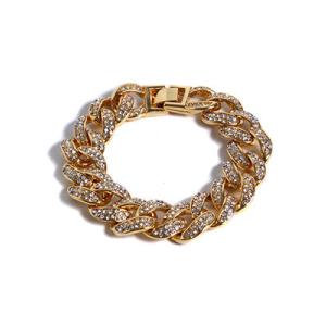 アドバンス ADVANCE デザインタイプ ゴールド ブレスレット メンズ 17cm ゴールド GOLD BRACELET -20cm×1.5cm-｜ecoandstyle