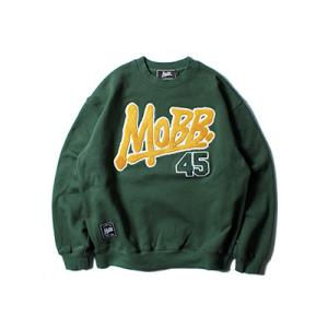 モブ MOBB OGロゴ クルースウェット メンズ レディース M-XL グリーン WAPPEN OG CREW SWEAT -GREEN-