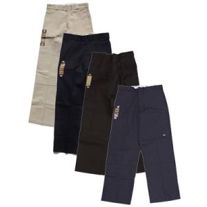 ディッキーズ Dickies ダブルニーワークパンツ メンズ 30-36 ブラック/ブラウン/カーキ LOOSE FIT DOUBLE KNEE WORK PANTS -4.COLOR-｜ecoandstyle