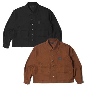 スクウェア SCWEAR ジャケット ショートジャケット カルゼ生地 ブラック/オレンジ 1-2サイズ メンズ KARSEY SHORT JACKET -2.COLOR-｜ecoandstyle