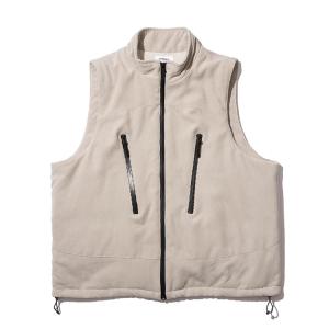 DeMarcoLab デルマコラボ コーデュロイベスト M Lサイズ アイボリー/ホワイト/白 トップス ジレ 撥水 ACTIVE CORD VEST -IVORY-｜ecoandstyle