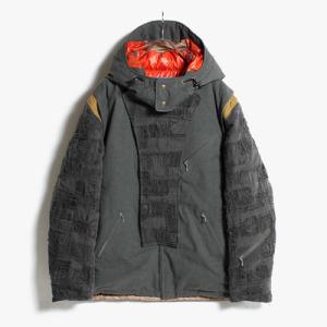 blackmeans ブラックミーンズ Hayachine Madeコラボ リバーシブルダウンジャケット サイズ3 アウター 4WAY メンズ DOWN JACKET -CHARCOAL-｜ecoandstyle