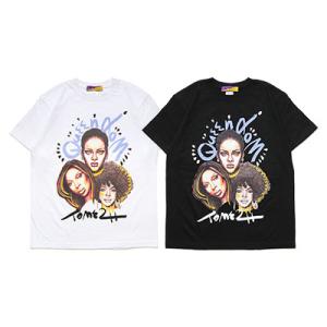 トミトエイチ Tome2H Tシャツ レディース S-L ブラック/ホワイト トップス TEE 半袖...