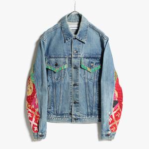 children of the discordance リメイクデニムジャケット サイズ2 長袖 ブルゾン Gジャン メンズ NY RE-PATCH WORK DENIM JACKET size:2 -BLUE A-｜ecoandstyle