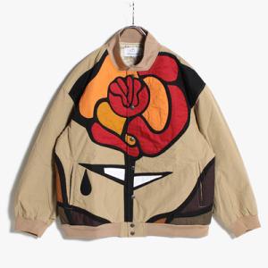 children of the discordance キルティングジャケット メンズ アウター パッチワーク サイズ2-3 ベージュ SASTR ROSE QUILTING JACKET -BEIGE-｜ecoandstyle