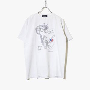 Lamrof ラムロフ Tシャツ メンズ グラフィック ヴィンテージT ダメージT サイズ1 ホワイ...