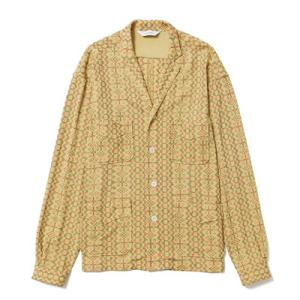 Sasquatchfabrix. サスクワァッチファブリックス シャツジャケット トップス キューバシャツ サイズL イエロー/黄 CUBA SHIRT JACKET -YELLOW-｜ecoandstyle