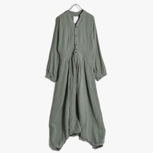 whowhat フーワット カバーオール Mサイズ オーバーオール ジャンプスーツ 長袖 メンズ グリーン SHALWAL COVERALLS -MOSS GREEN-｜ecoandstyle