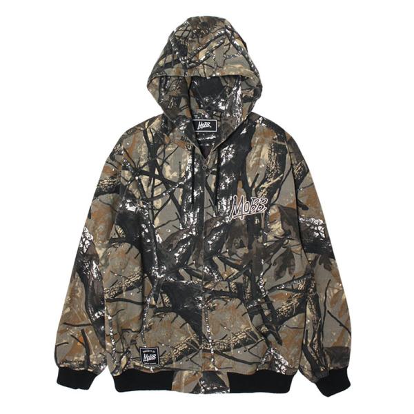 モブ MOBB フードジャケット ロゴ リアルツリーカモ M-XLサイズ ACTIVE HOODED...