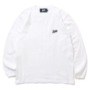 モブ MOBB ロゴ刺繍Tシャツ S,M,L,XLサイズ ホワイト/白 カットソー ロンT クルーネック 丸首 OG L/S T-SHIRT -WHITE-｜ecoandstyle