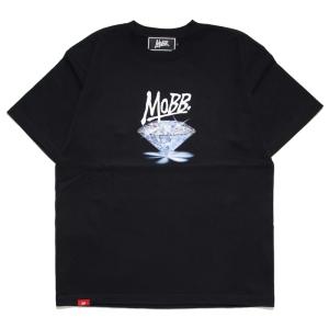 モブ MOBB Tシャツ カットソー 半袖 ロゴ ユニセックス ブラック 黒 DIAMOND T-SHIRT -BLACK-｜ecoandstyle