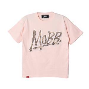 モブ MOBB Tシャツ XS,S,M,L,XL,XXLサイズ ピンク カットソー 半袖 ロゴ PAISLEY OG T-SHIRT -PINK-｜ecoandstyle