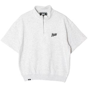 モブ MOBB ハーフジップスウェット M,L,XLサイズ グレー M,L,XLサイズ トップス トレーナー ハイネック 半そで OG HALF ZIP S/S SWEAT -GREY-｜ecoandstyle