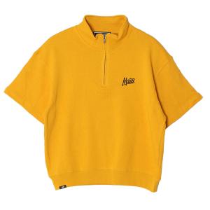 モブ MOBB ハーフジップスウェット M,L,XLサイズ マスタード/イエロー トップス トレーナー ハイネック 半そで OG HALF ZIP S/S SWEAT -MUSTARD-｜ecoandstyle