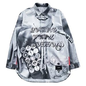 ワナ WANNA プリントシャツ 長袖 Young gunz blossum print shirts -MULTI-｜ecoandstyle