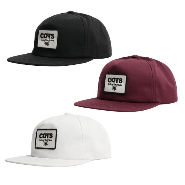 コッツ COTS キャップ 帽子 ホワイト/ブラック/バーガンディー メンズ PACH CAP -3...