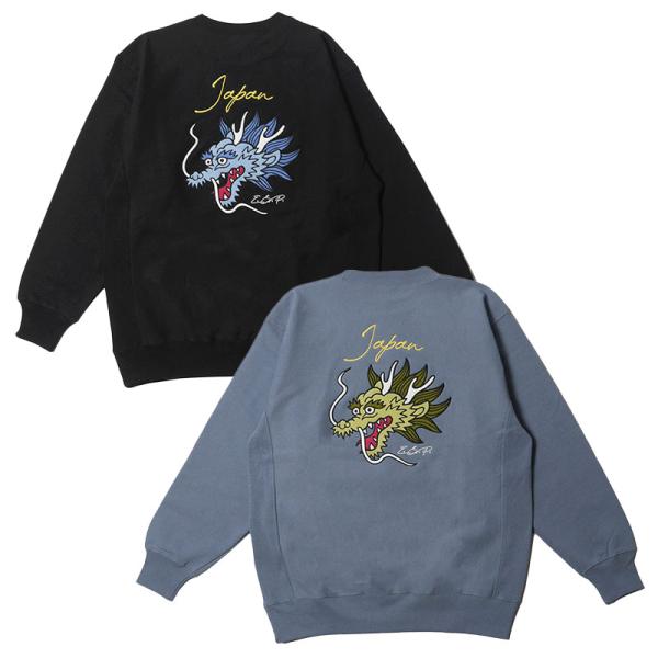 イーエスピーオリジナル E.S.P.ORIGINAL クルースウェット トレーナー 裏起毛 ブラック...