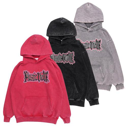 プラスティックビュー Plustic View ロゴフーディー プルオーバーパーカー メンズ 長袖 ...